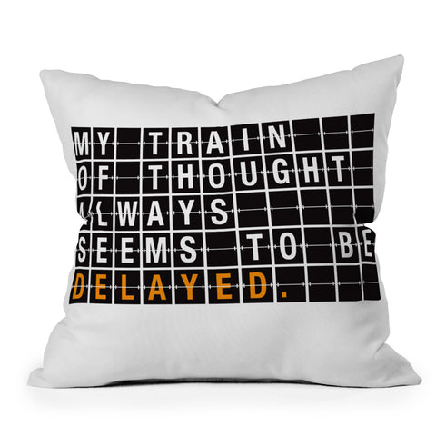 Matt Leyen Train Of Thought Outdoor Throw Pillow