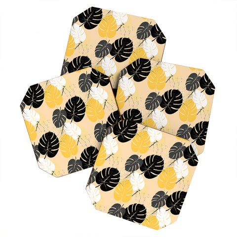 Matthew Taylor Wilson monstera 002 Coaster Set