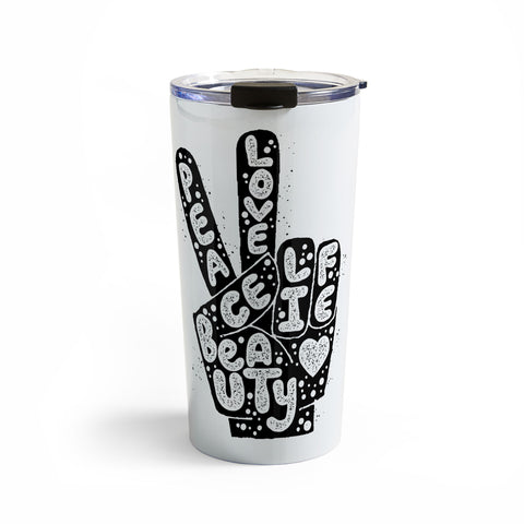 Matthew Taylor Wilson PEACE LOVE BEAUTY LIFE Travel Mug