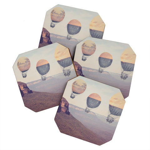 Maybe Sparrow Photography Canyon Balloons Coaster Set