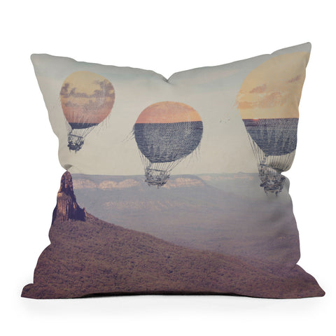 Maybe Sparrow Photography Canyon Balloons Outdoor Throw Pillow