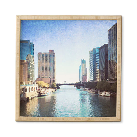 Maybe Sparrow Photography Chicago River Framed Wall Art
