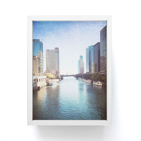 Maybe Sparrow Photography Chicago River Framed Mini Art Print