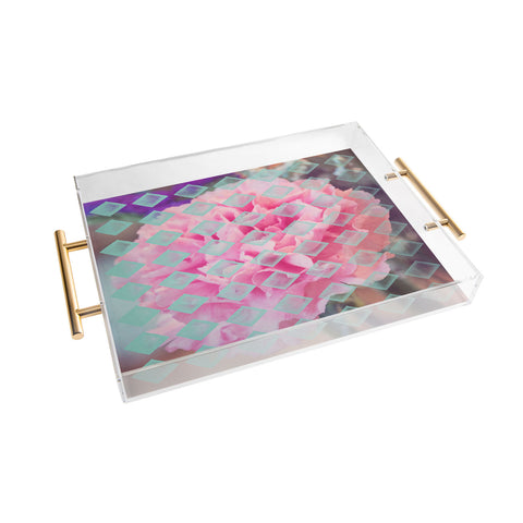 Maybe Sparrow Photography Floral Diamonds Acrylic Tray