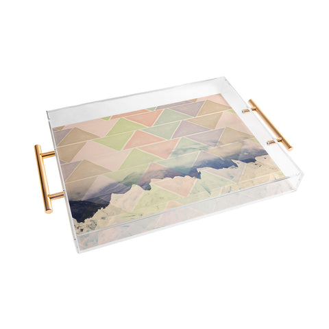 Maybe Sparrow Photography Geometric Alaska Acrylic Tray