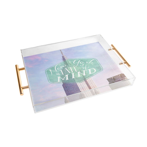 Maybe Sparrow Photography New York State of Mind Acrylic Tray