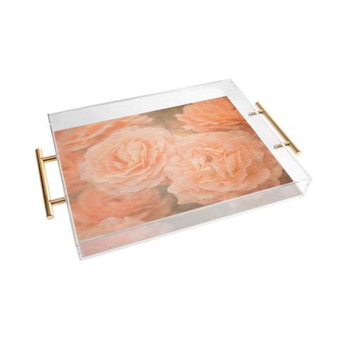 Maybe Sparrow Photography Orange Floral Crush Acrylic Tray