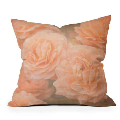 Maybe Sparrow Photography Orange Floral Crush Outdoor Throw Pillow