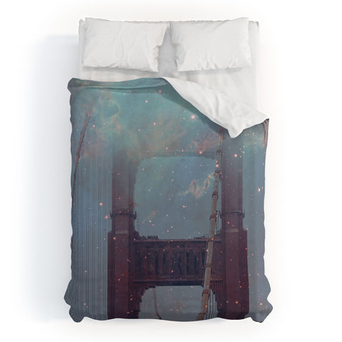 Maybe Sparrow Photography Starry San Francisco Duvet Cover