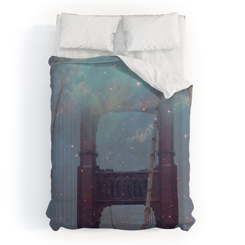 Maybe Sparrow Photography Starry San Francisco Duvet Cover