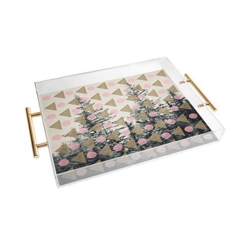 Maybe Sparrow Photography Through The Geometric Trees Acrylic Tray