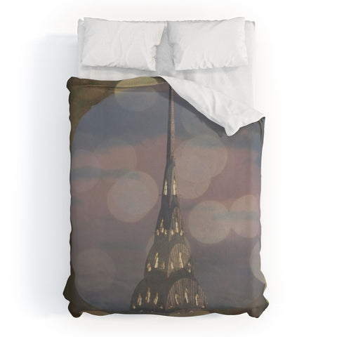 Maybe Sparrow Photography Window To The Chrysler Duvet Cover