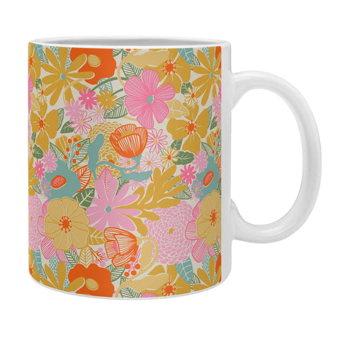 Megan Galante 60s Retro Floral Coffee Mug