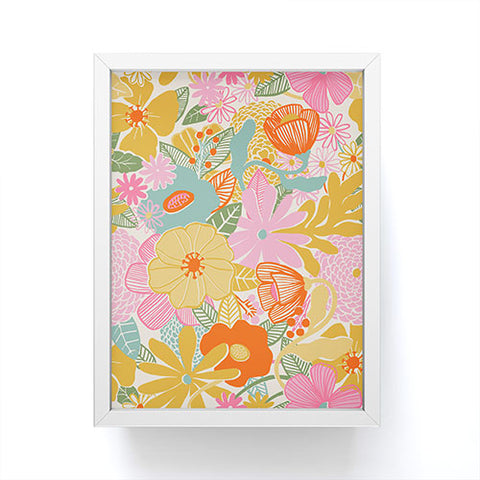 Megan Galante 60s Retro Floral Framed Mini Art Print