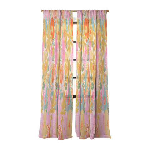 Megan Galante 60s Retro Floral Sheer Non Repeat