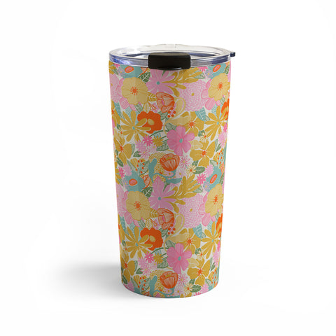Megan Galante 60s Retro Floral Travel Mug