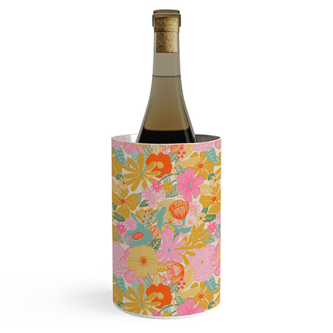 Megan Galante 60s Retro Floral Wine Chiller