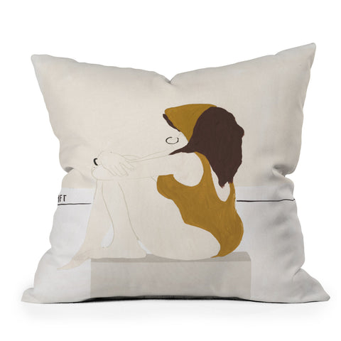 Megan Galante A Deep Dive Outdoor Throw Pillow