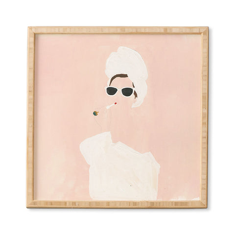 Megan Galante Beauty routine Framed Wall Art havenly