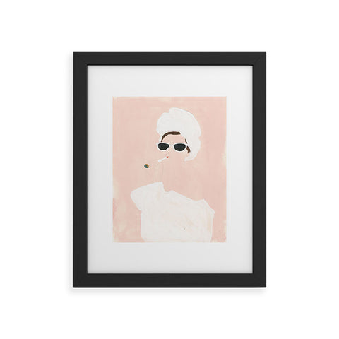 Megan Galante Beauty routine Framed Art Print