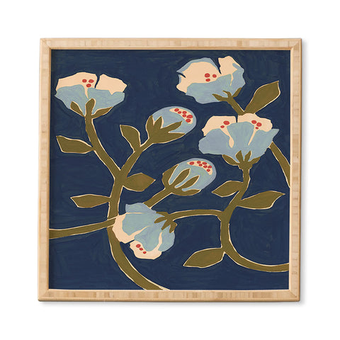 Megan Galante Blue Perennial Framed Wall Art