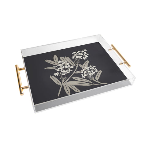 Megan Galante Boho Botanica Black Acrylic Tray