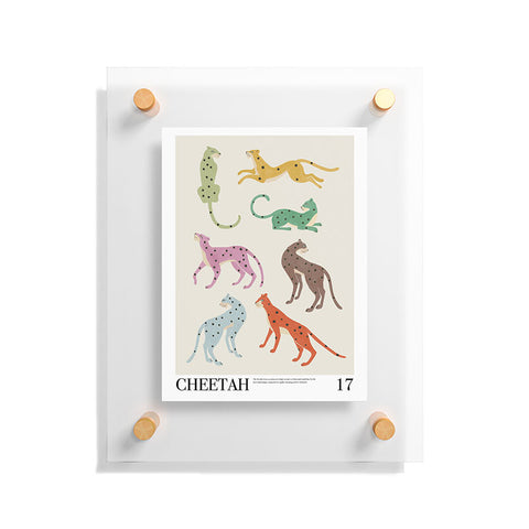 Megan Galante Cheetah Poster Floating Acrylic Print