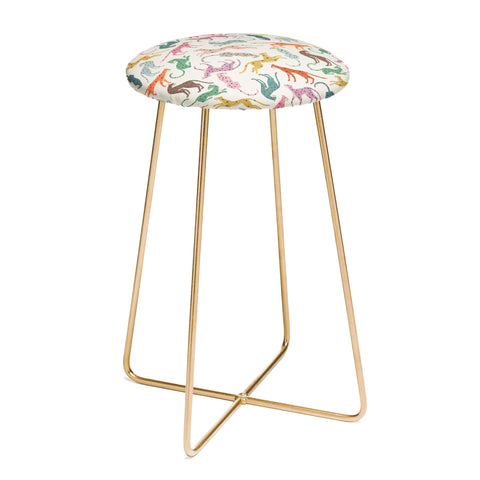Megan Galante Cheetah Poster Counter Stool