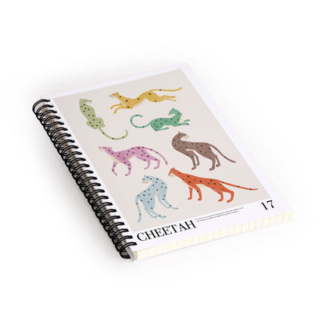 Megan Galante Cheetah Poster Spiral Notebook