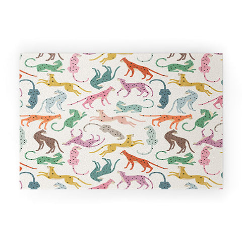 Megan Galante Cheetah Poster Welcome Mat