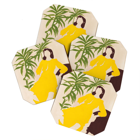 Megan Galante Citrine Dream Coaster Set