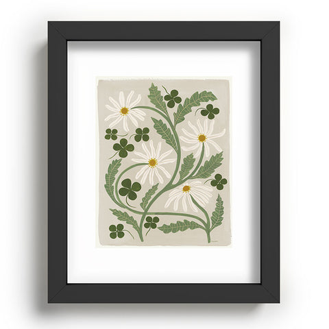 Megan Galante Clover Daisy Floral Recessed Framing Rectangle