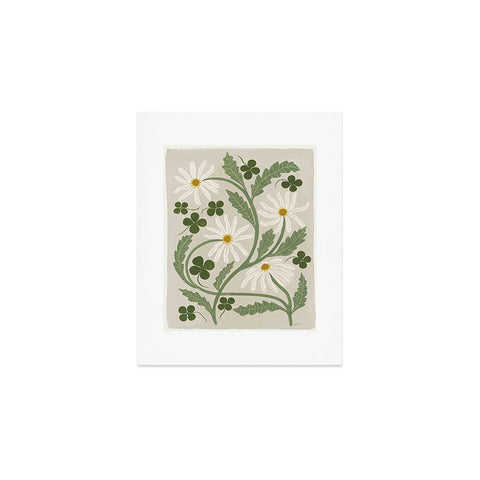 Megan Galante Clover Daisy Floral Art Print