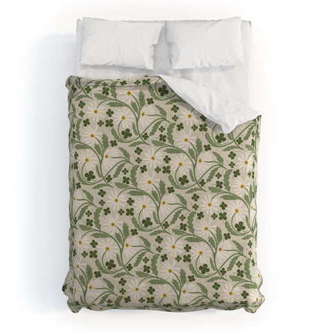 Megan Galante Clover Daisy Floral Duvet Cover