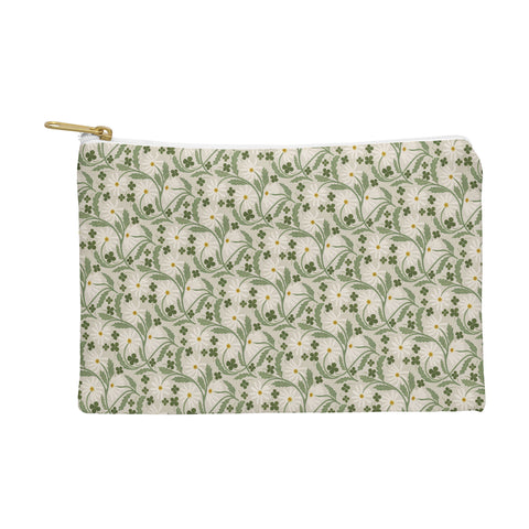 Megan Galante Clover Daisy Floral Pouch