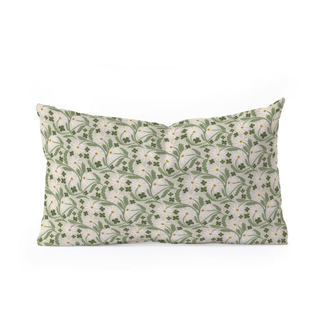 Megan Galante Clover Daisy Floral Oblong Throw Pillow