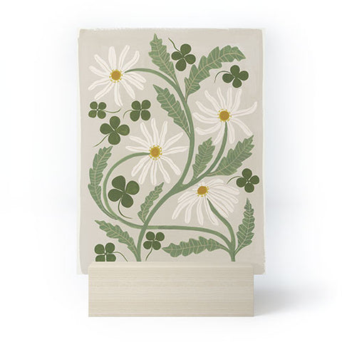 Megan Galante Clover Daisy Floral Mini Art Print