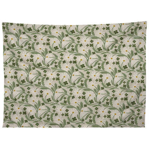 Megan Galante Clover Daisy Floral Tapestry