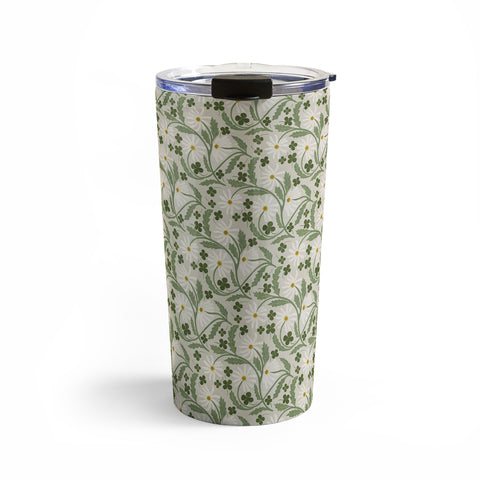 Megan Galante Clover Daisy Floral Travel Mug