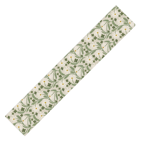 Megan Galante Clover Daisy Floral Table Runner