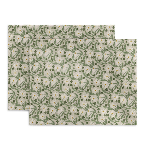 Megan Galante Clover Daisy Floral Placemat