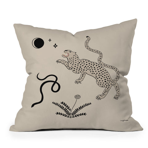 Megan Galante Desert Prey Outdoor Throw Pillow