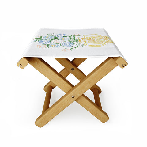 Megan Galante Finn Vase Folding Stool