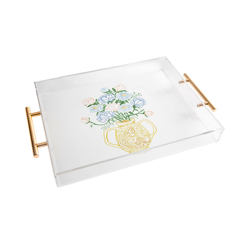 Megan Galante Finn Vase Acrylic Tray
