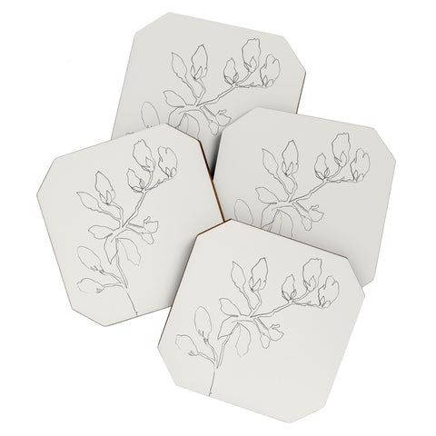 Megan Galante Floral Study No 3 Coaster Set