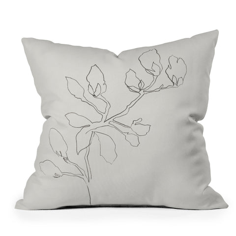 Megan Galante Floral Study No 3 Outdoor Throw Pillow