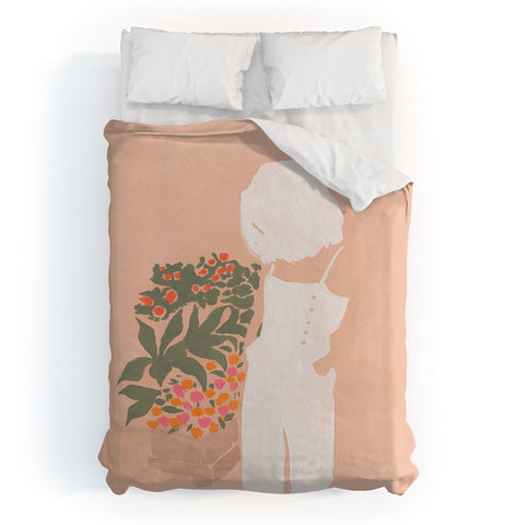 Megan Galante Flower Shoppe Girl Duvet Cover
