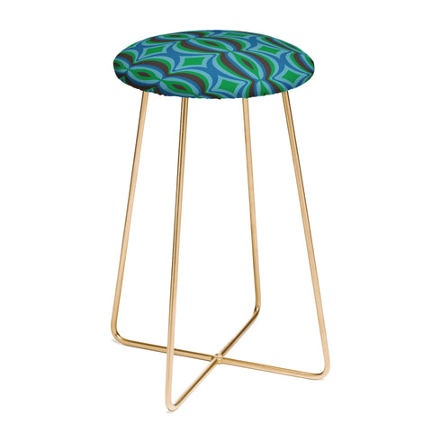 Megan Galante Futuristic Ogee Counter Stool