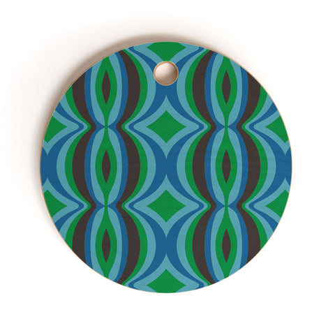 Megan Galante Futuristic Ogee Cutting Board Round