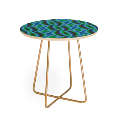 Megan Galante Futuristic Ogee Round Side Table